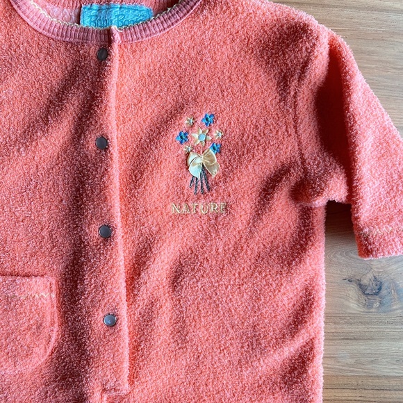 Vintage Baby Boots 6M Orange “Nature” Playsuit - Picture 2 of 4